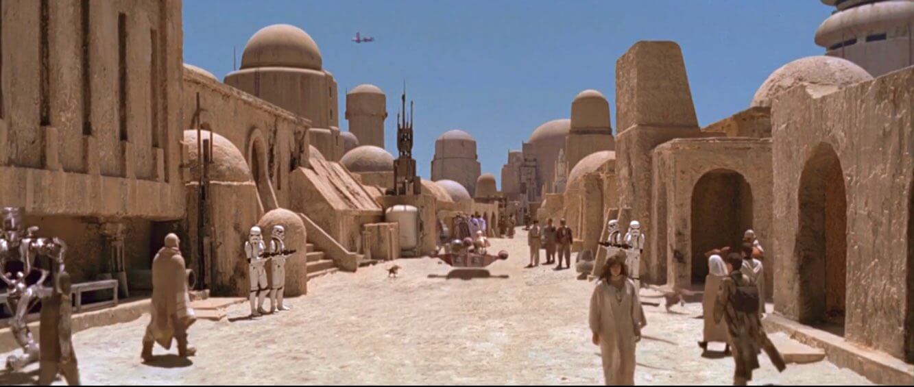 Not literally the internet, but Mos Eisley spaceport.